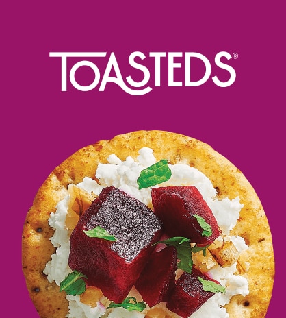toasteds crackers logo and cracker